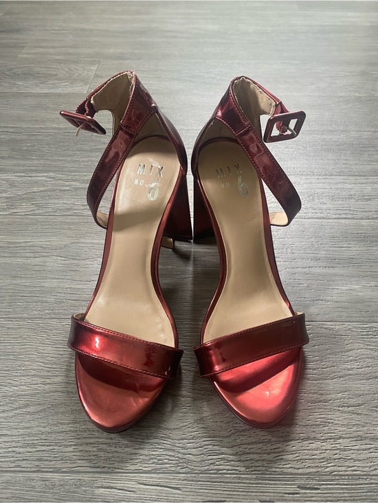 Mix No. 6 Shoes - Mix No. 6 Metallic Burgundy Heel